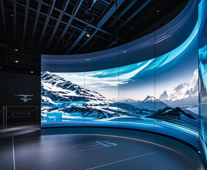 環(huán)形曲面LED顯示屏的光學(xué)設(shè)計(jì)與視覺效果優(yōu)化 | 成都LED顯示屏