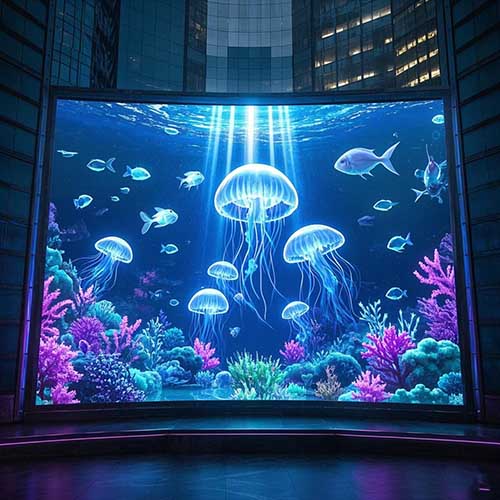成都海洋館宣傳led顯示屏